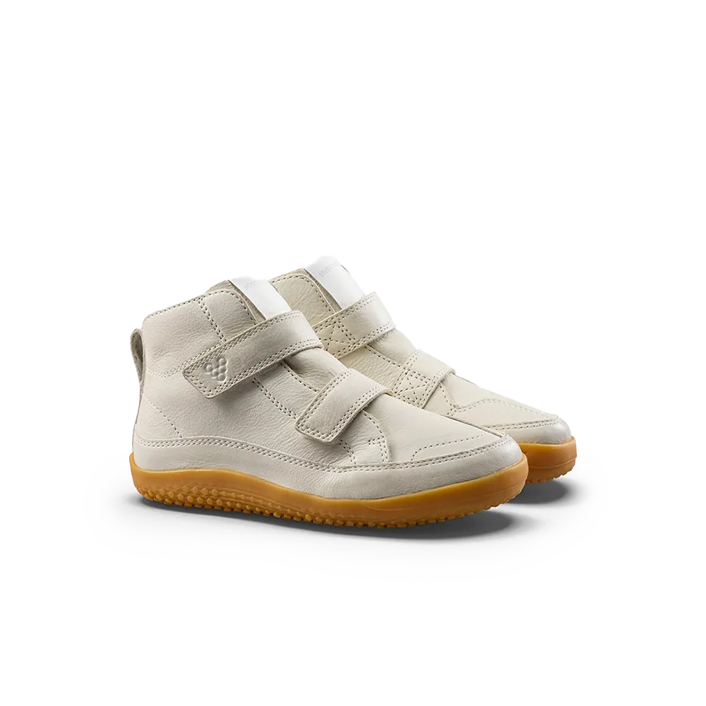 Vivobarefoot Gobi Boot Kids Limestone Cute Lightweight Hiking Shoes