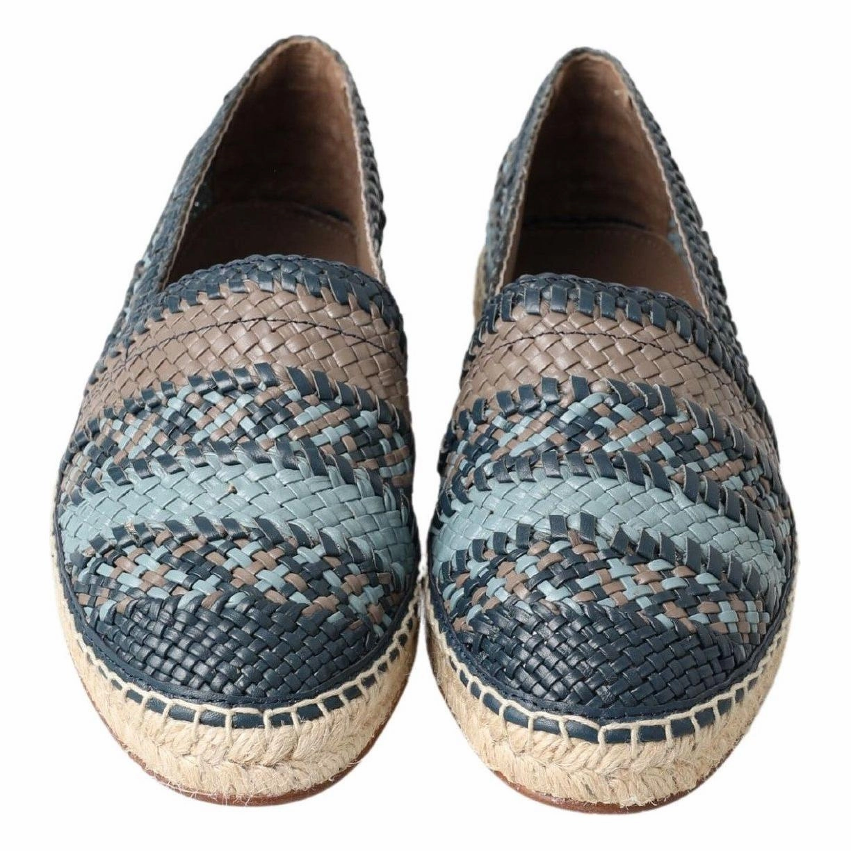Christian Dior Espadrilles Sale Dolce & Gabbana Blue Gray Leather Buffalo Espadrille Shoes