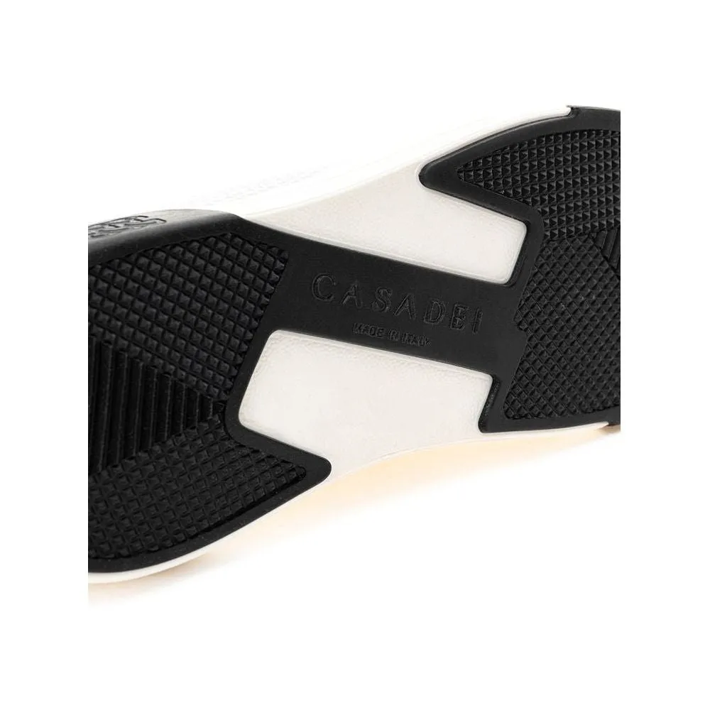 Casadei Elegant White Leather Sneakers Sneakers Wide