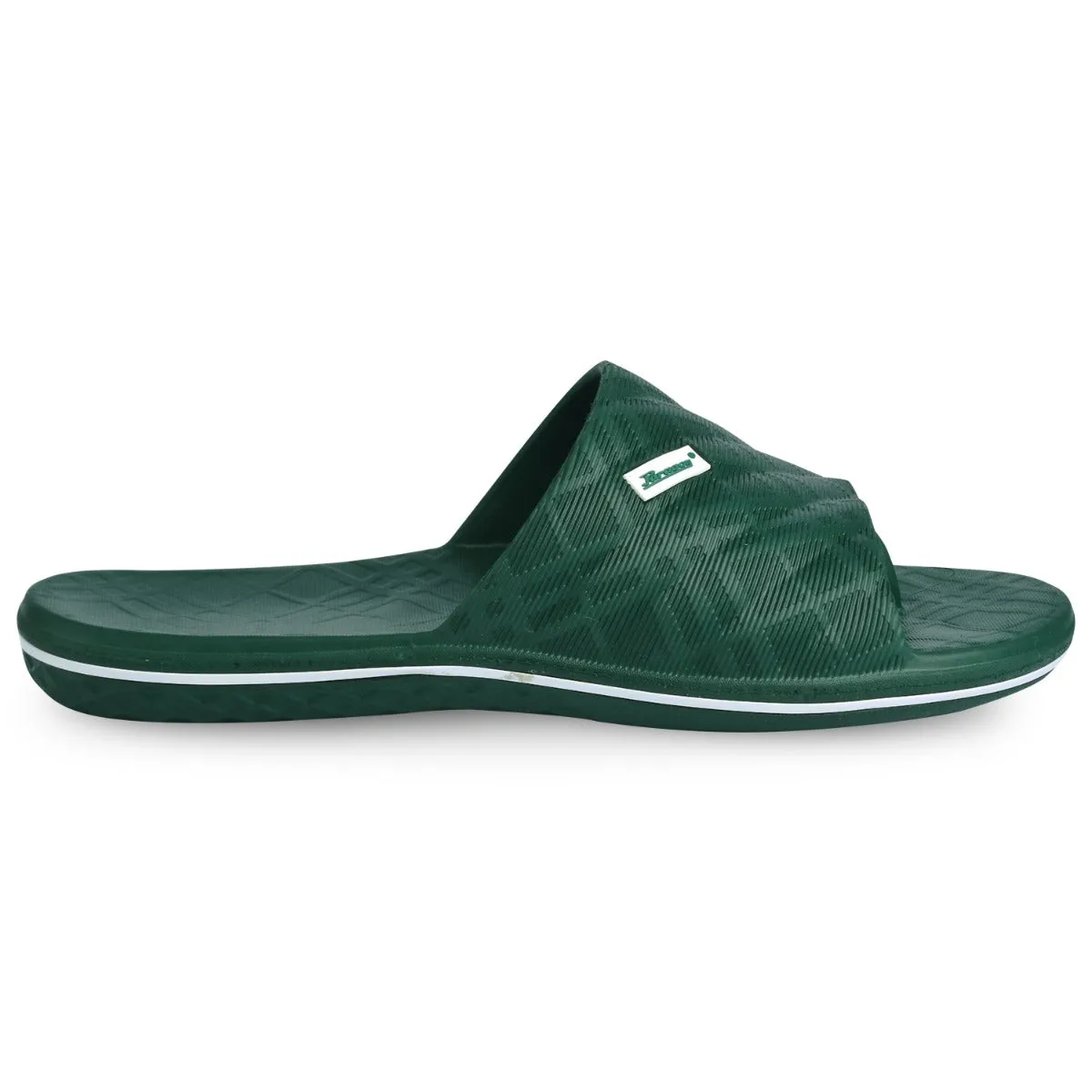 Green Flip Flops Paragon EVK3402G Men Casual Sliders | Stylish Trendy Lightweight Slides | Casual & Comfortable Slippers | For Everyday Use