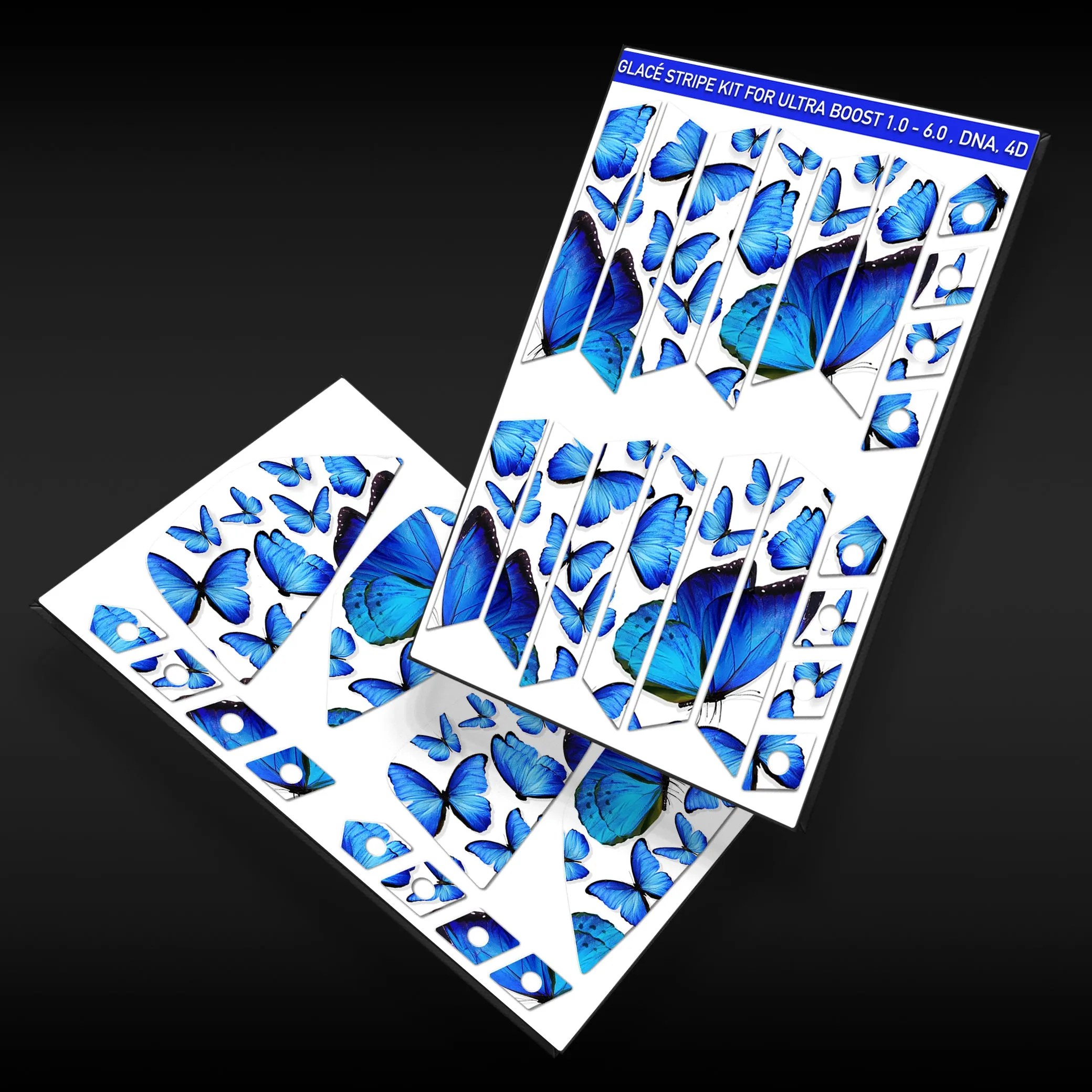 Blue Butterfly Stripes for Ultra Boost Adidas Dame Certified Basketball Shoes