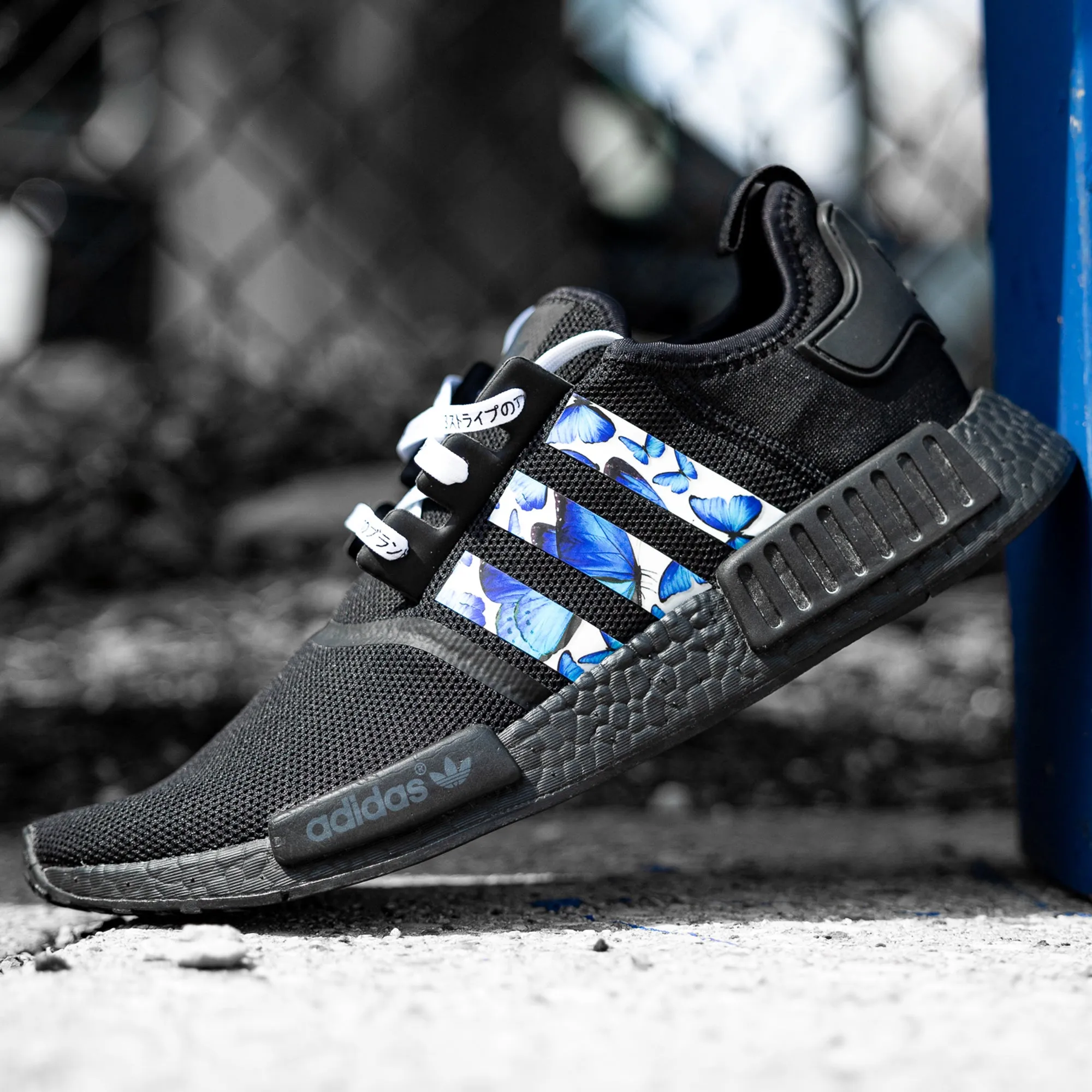 Adidas Shoes For Running Blue Butterfly Stripes for Ultra Boost