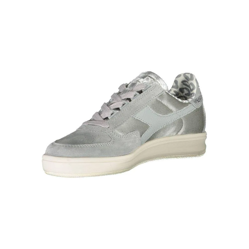 Diadora Gray Leather Women Sneaker 5000 Sneakers