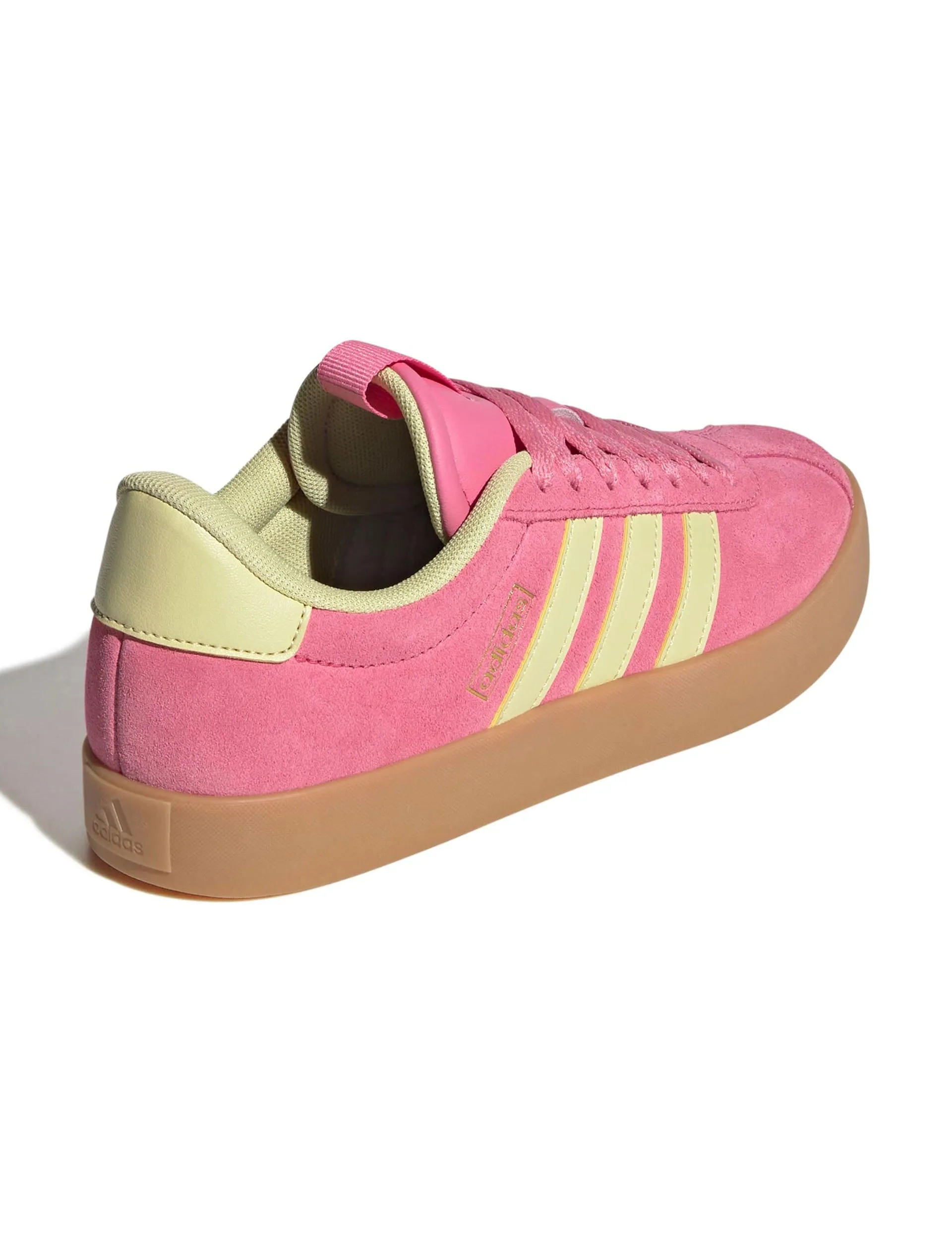 VL Court 3.0 Shoes - Pink Fusion/Powder Yellow/Gold Metallic Braindead Adidas Bowling Shoes