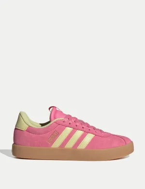 Kayla Itsines Shoes Adidas VL Court 3.0 Shoes - Pink Fusion/Powder Yellow/Gold Metallic