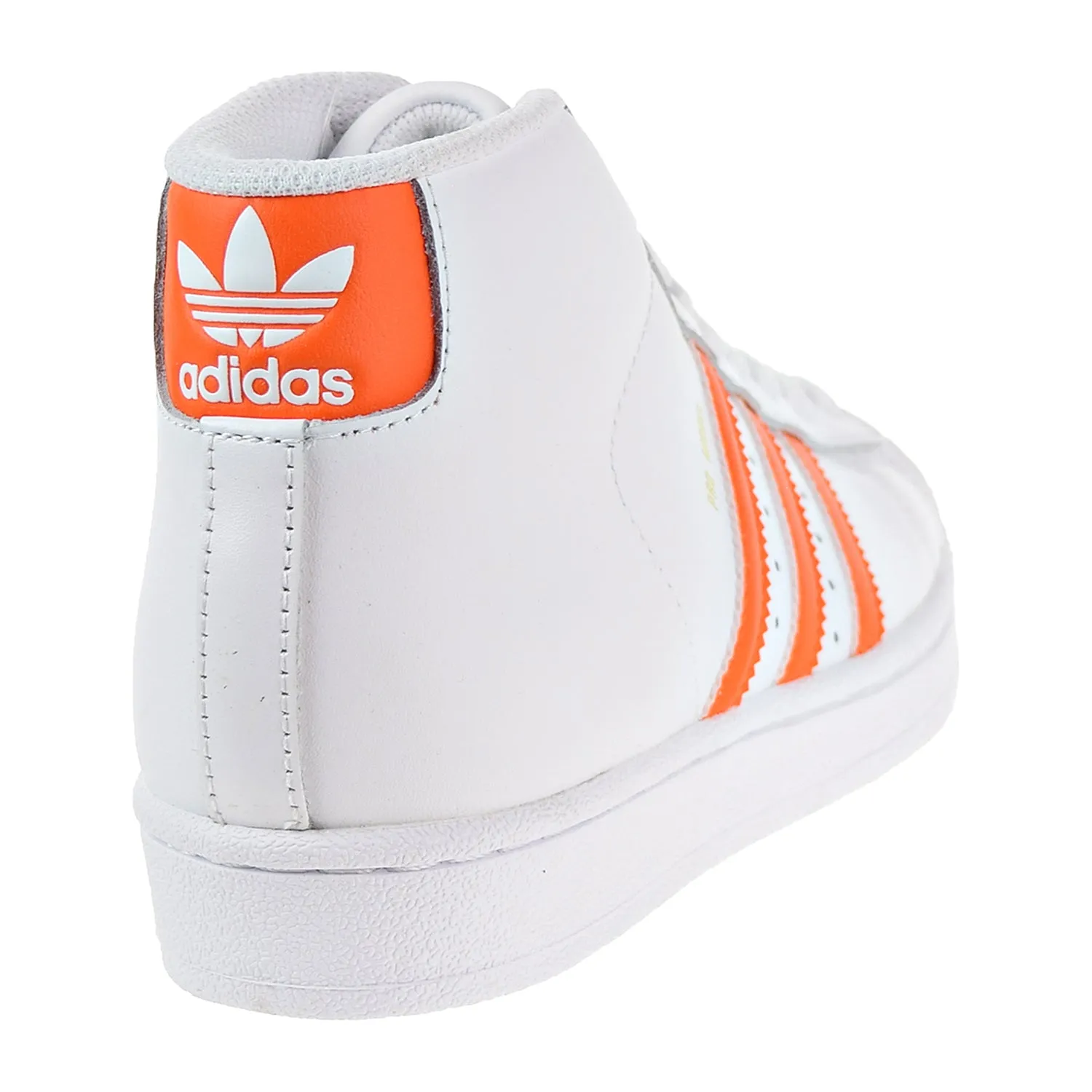 Adidas Pro Model Big Kids' Shoes Footwear White/Energy Orange/Gold Metallic Texas A&m Shoes Adidas