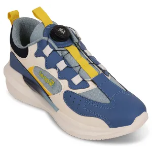 Leap7x Blue Sports Non Lacing Running Shoes For Kids GAMEON-1 By Liberty Best Running Shoes For Neutral Runner