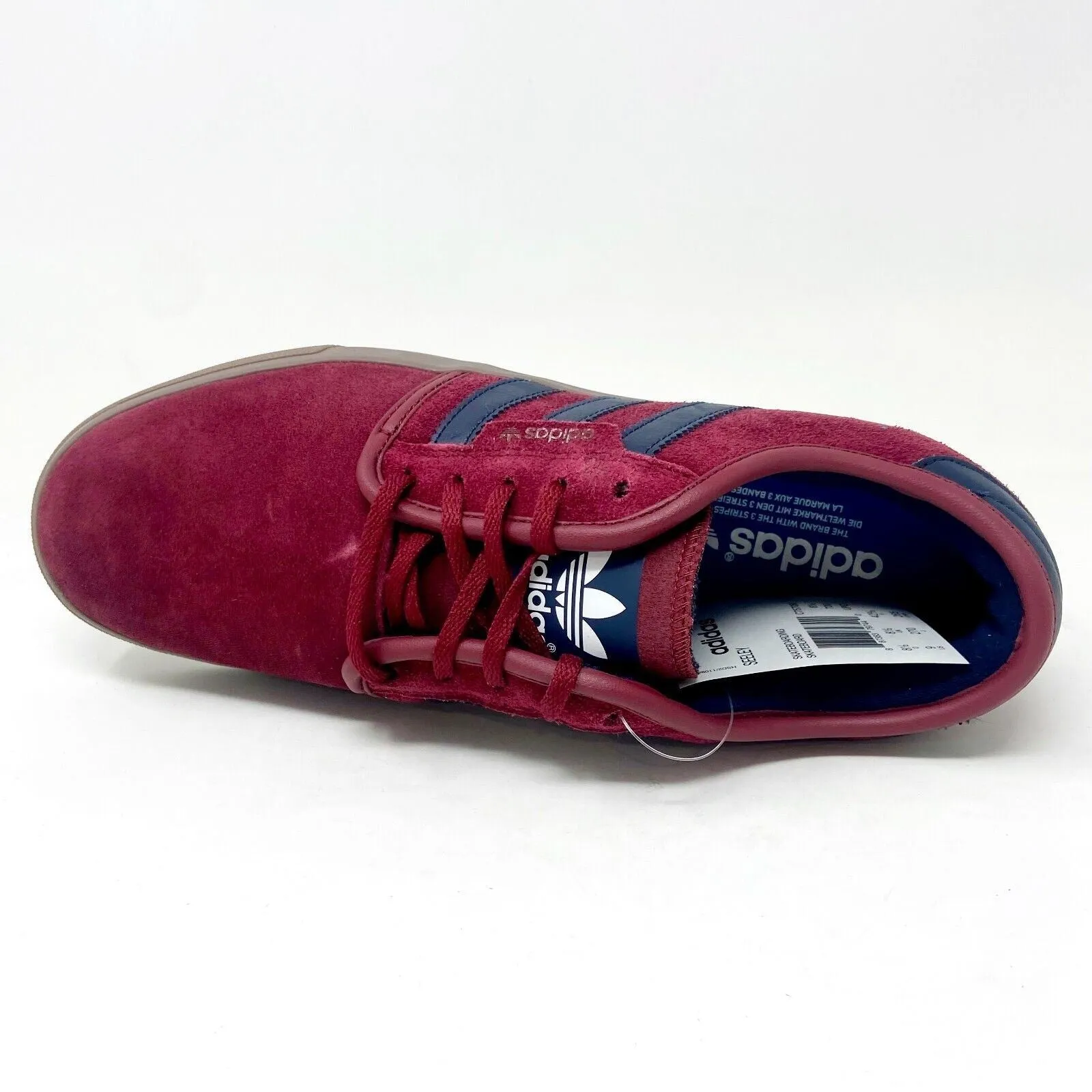 Adidas Originals Seeley Burgundy Navy Gum Mens Size 9 Skateboarding Shoes C75709 Adidas Shoes Cheetah