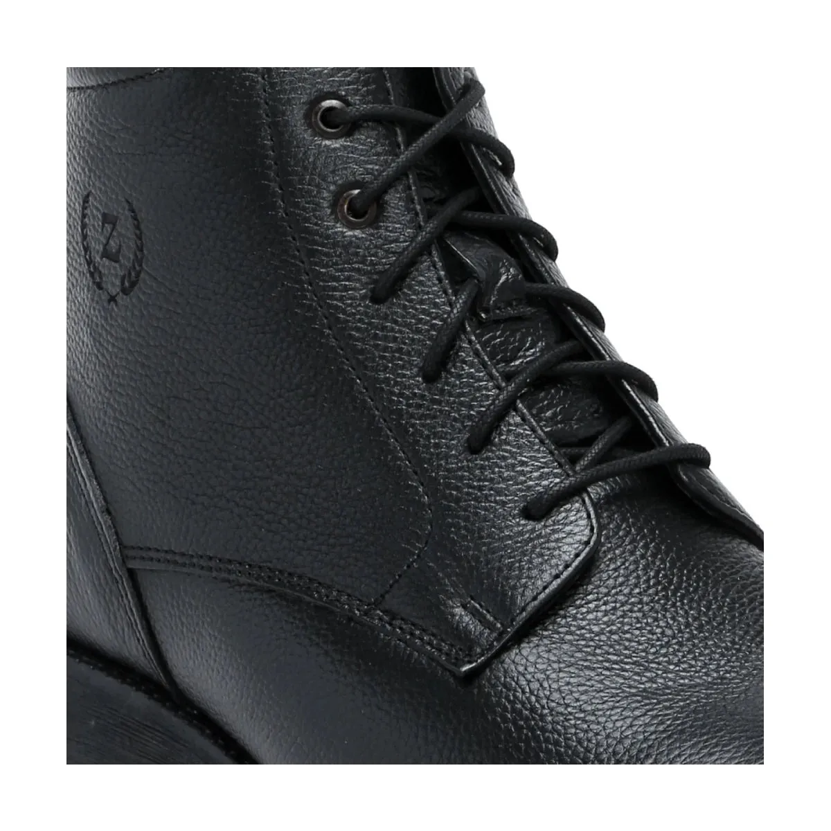 Mens Leather Boots with Zipper 3572 | High Ankle Boots Light Hiking Boots