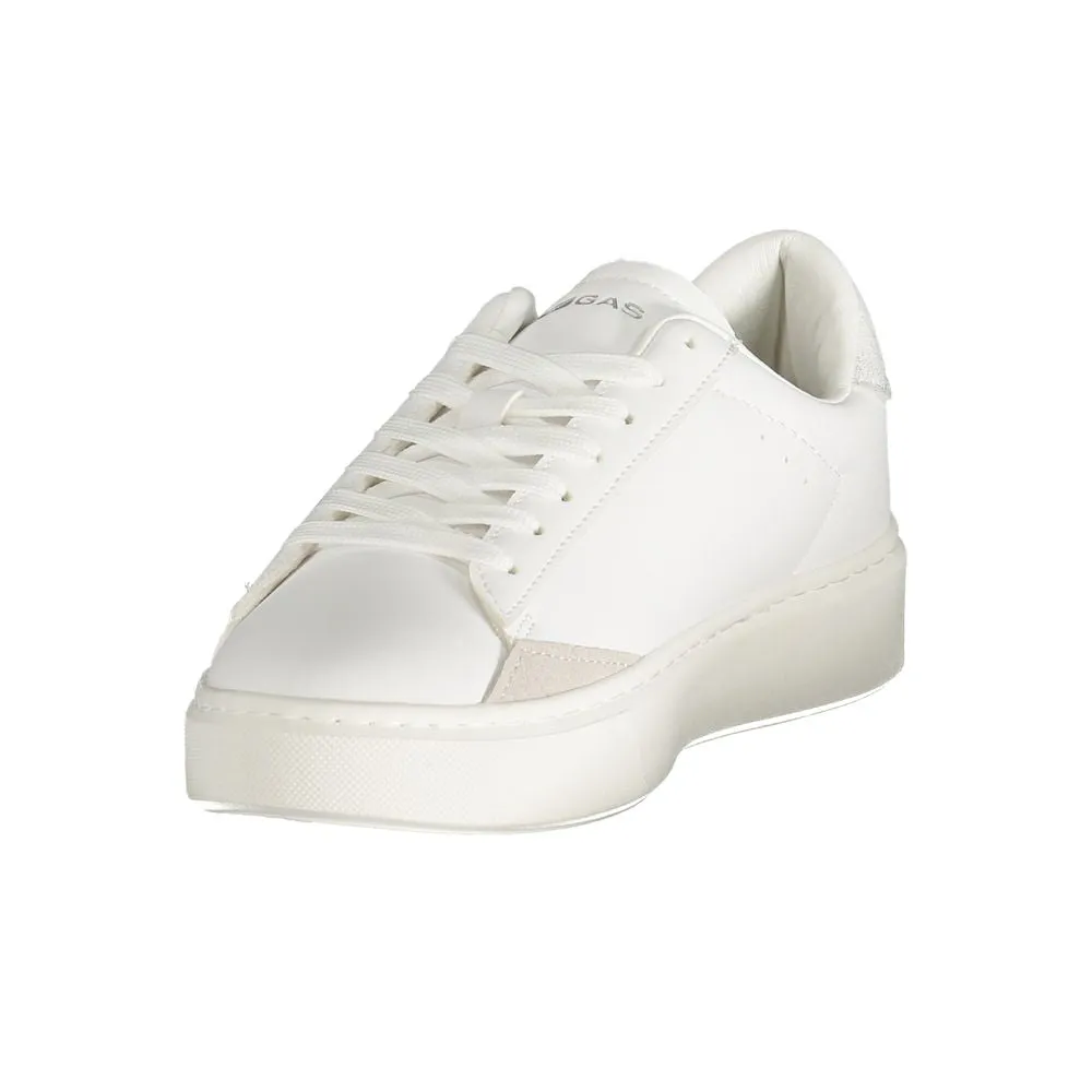 Work Sneakers Gas White Polyester Women Sneaker