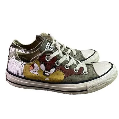 Converse Looney Tunes Shoes Mens 4 Tazmanian Devil Chuck Taylor Low Top Sneakers Dressy But Casual Shoes