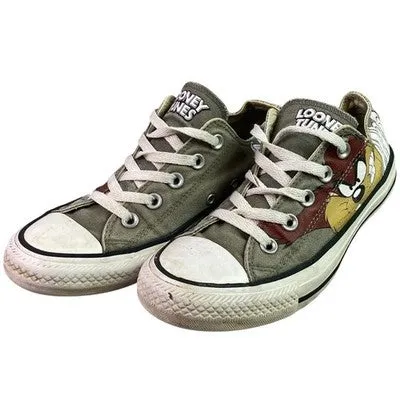 Converse Looney Tunes Shoes Mens 4 Tazmanian Devil Chuck Taylor Low Top Sneakers Comfortable Casual Dress Shoes