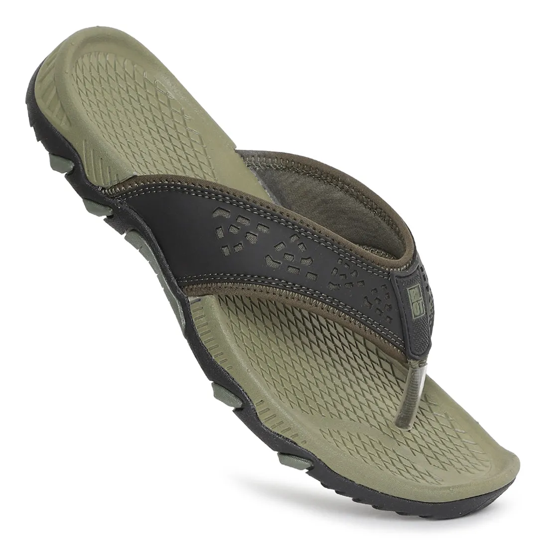 Paragon Olive Ultra-Durable Everyday Flip Flops for Men Top Of Foot Hurts After Wearing Flip Flops