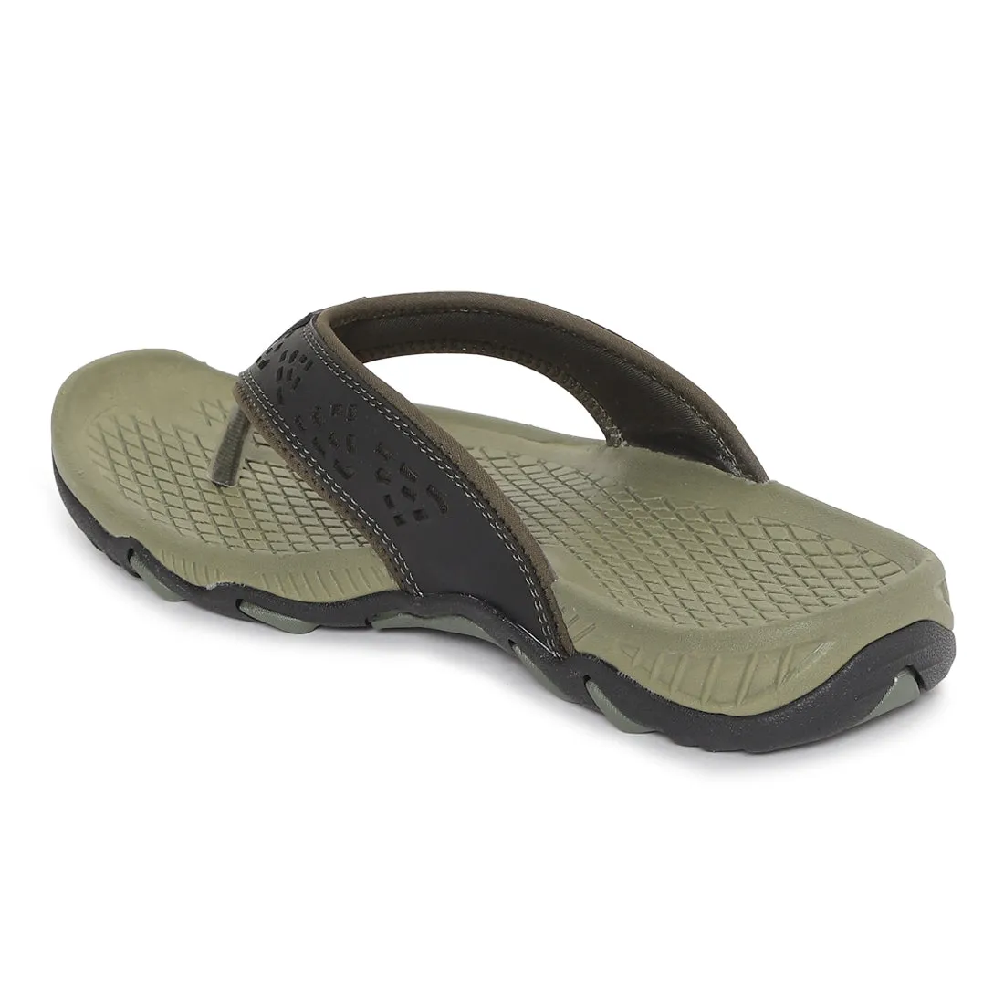 Platform Heel Flip Flops Paragon Olive Ultra-Durable Everyday Flip Flops for Men