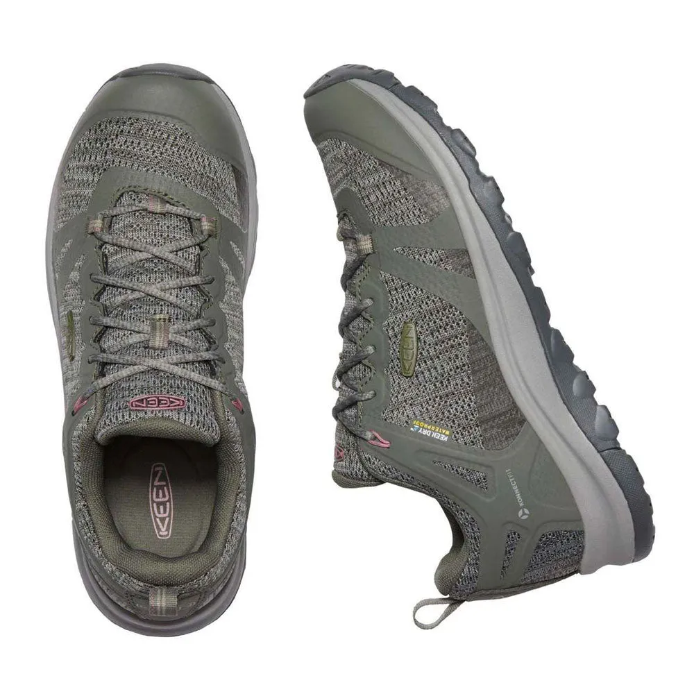 KEEN Women's Terradora II Waterproof Hiking Shoe- Dusty Olive / Nostalgia Rose Best Hiking Shoes