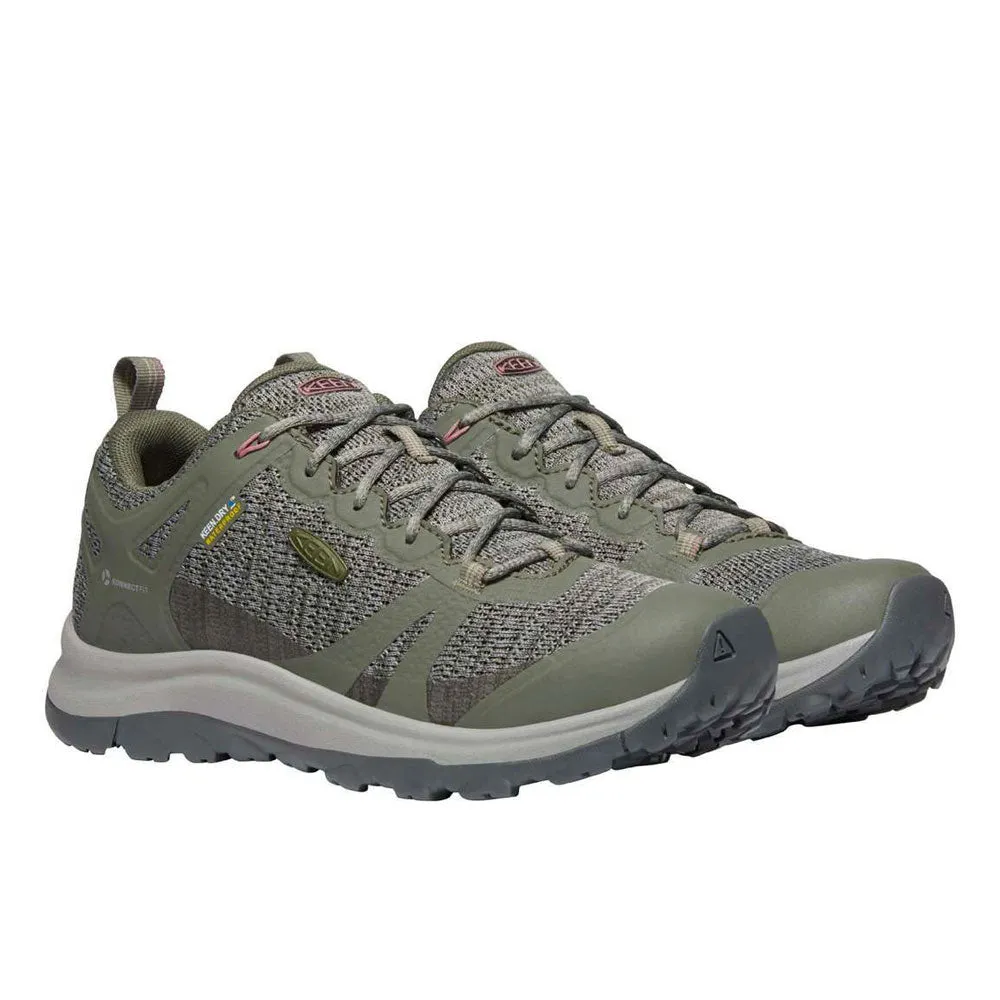 KEEN Women's Terradora II Waterproof Hiking Shoe- Dusty Olive / Nostalgia Rose Shoe Waterproofing Wax