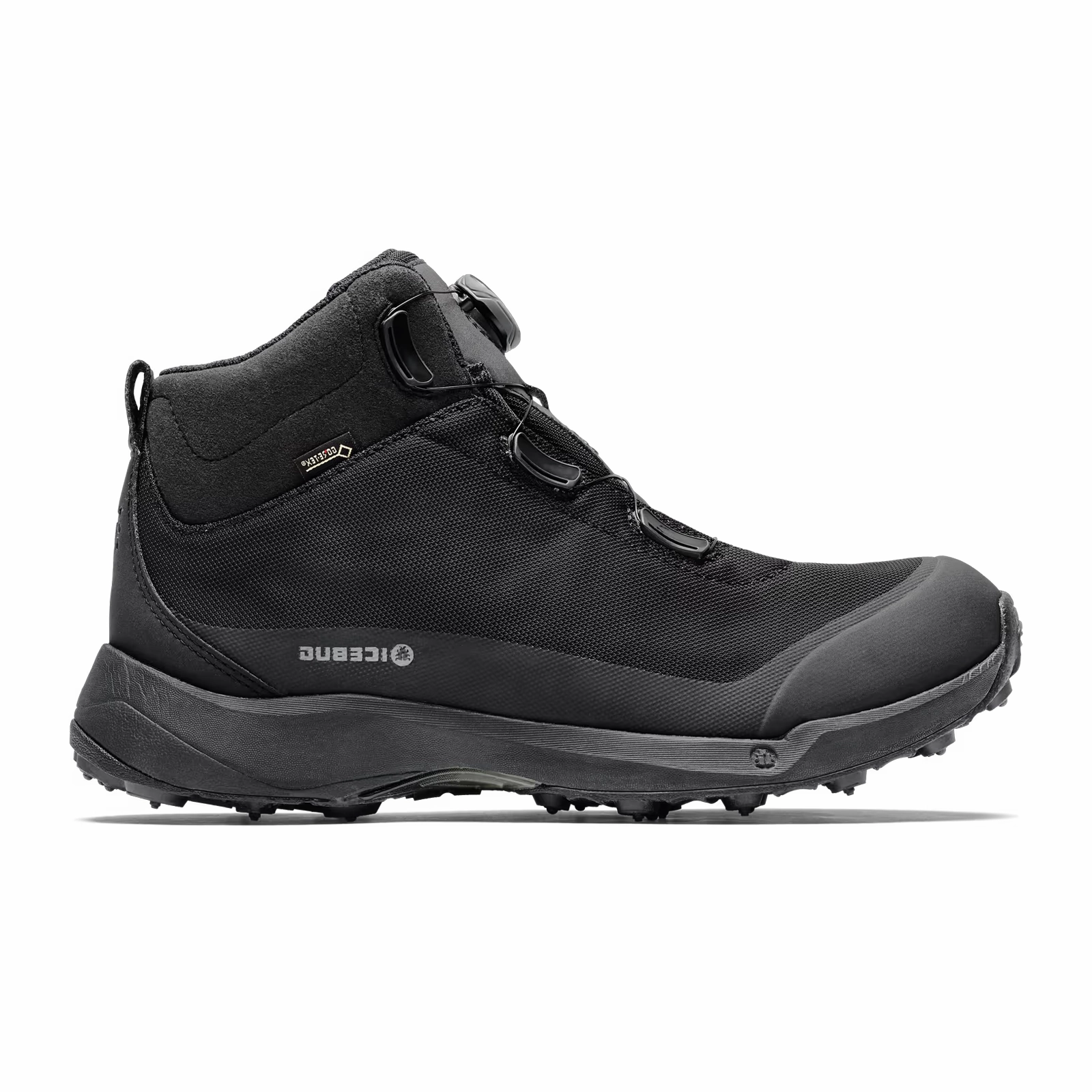 Best Mid High Hiking Shoes Icebug Stavre BUGrip GTX Winter Hiking Boot (Men) - Black with Studs