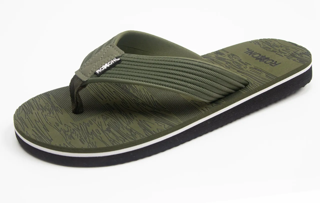 Roxoni Men's Lightweight Outdoor/Indoor Summer Slippers Impala Flip Flops