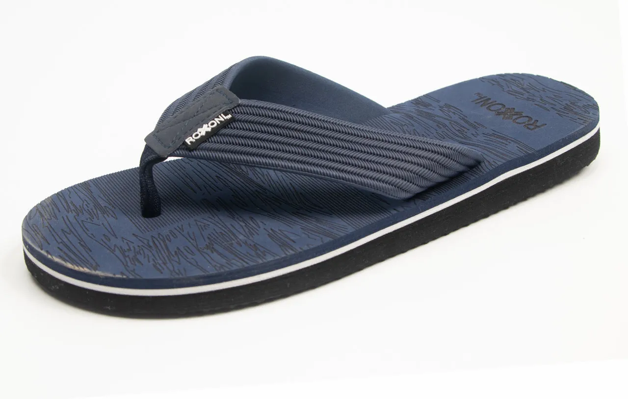 Roxoni Men's Lightweight Outdoor/Indoor Summer Slippers Square Flip Flops