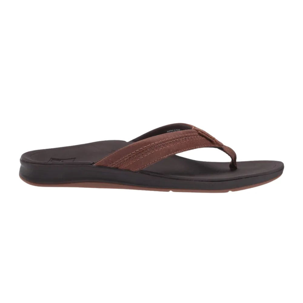 Reef Leather Ortho-Bounce Coast Brown RF0A3YKRBRO Men's Flip Flop Bethany Hamilton Flip Flops
