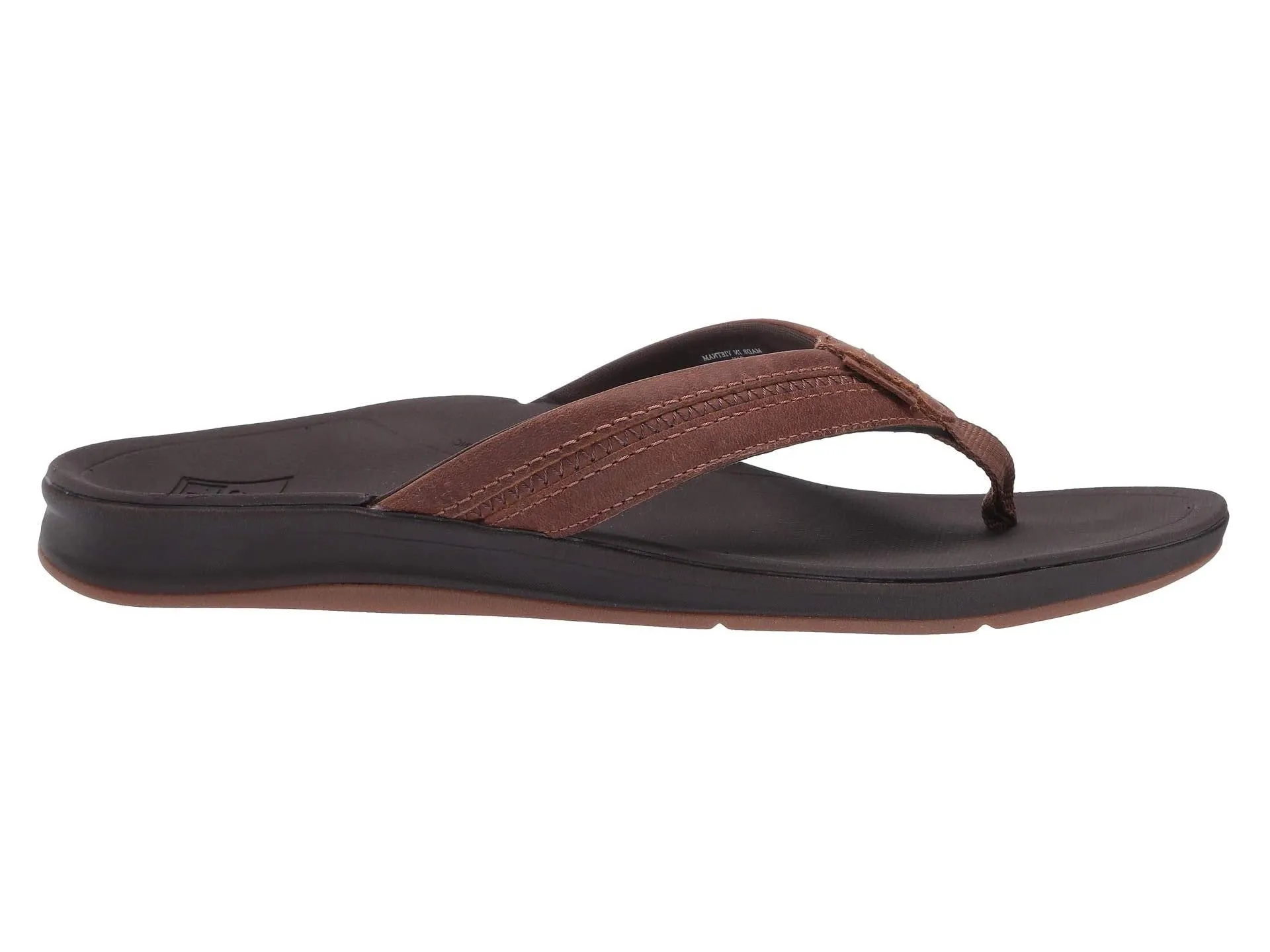 Reef Leather Ortho-Bounce Coast Brown RF0A3YKRBRO Men's Flip Flop Remove Odor From Flip Flops