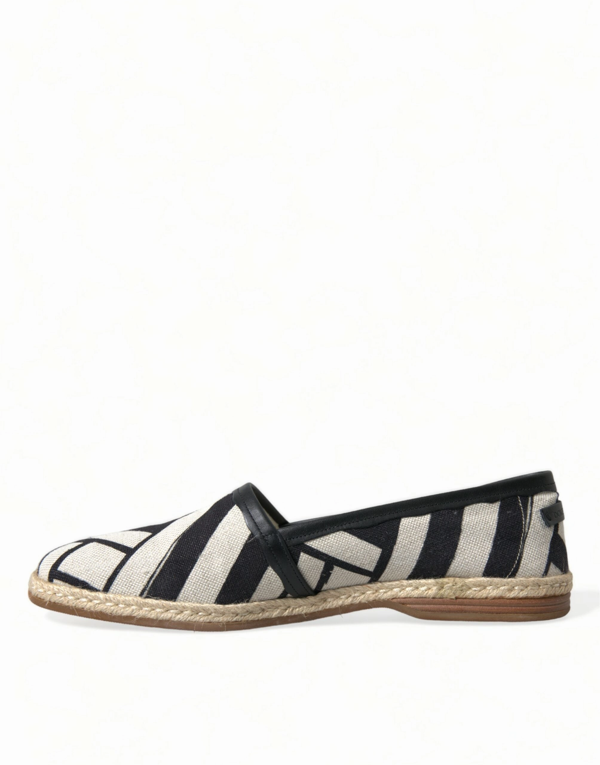 Stuart Weitzman Mirela Espadrille Wedge Beige Black Striped Canvas Espadrilles MONDELLO Shoes