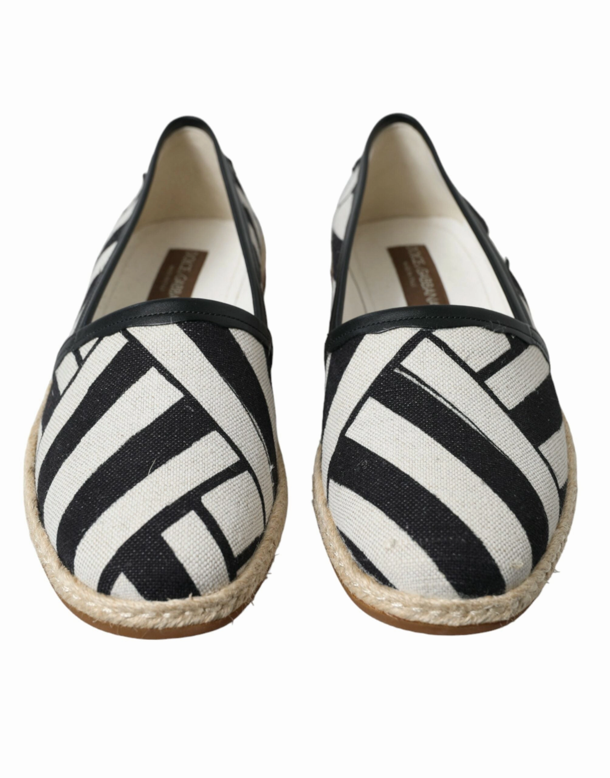 Tory Burch Ines Espadrille Platform Beige Black Striped Canvas Espadrilles MONDELLO Shoes