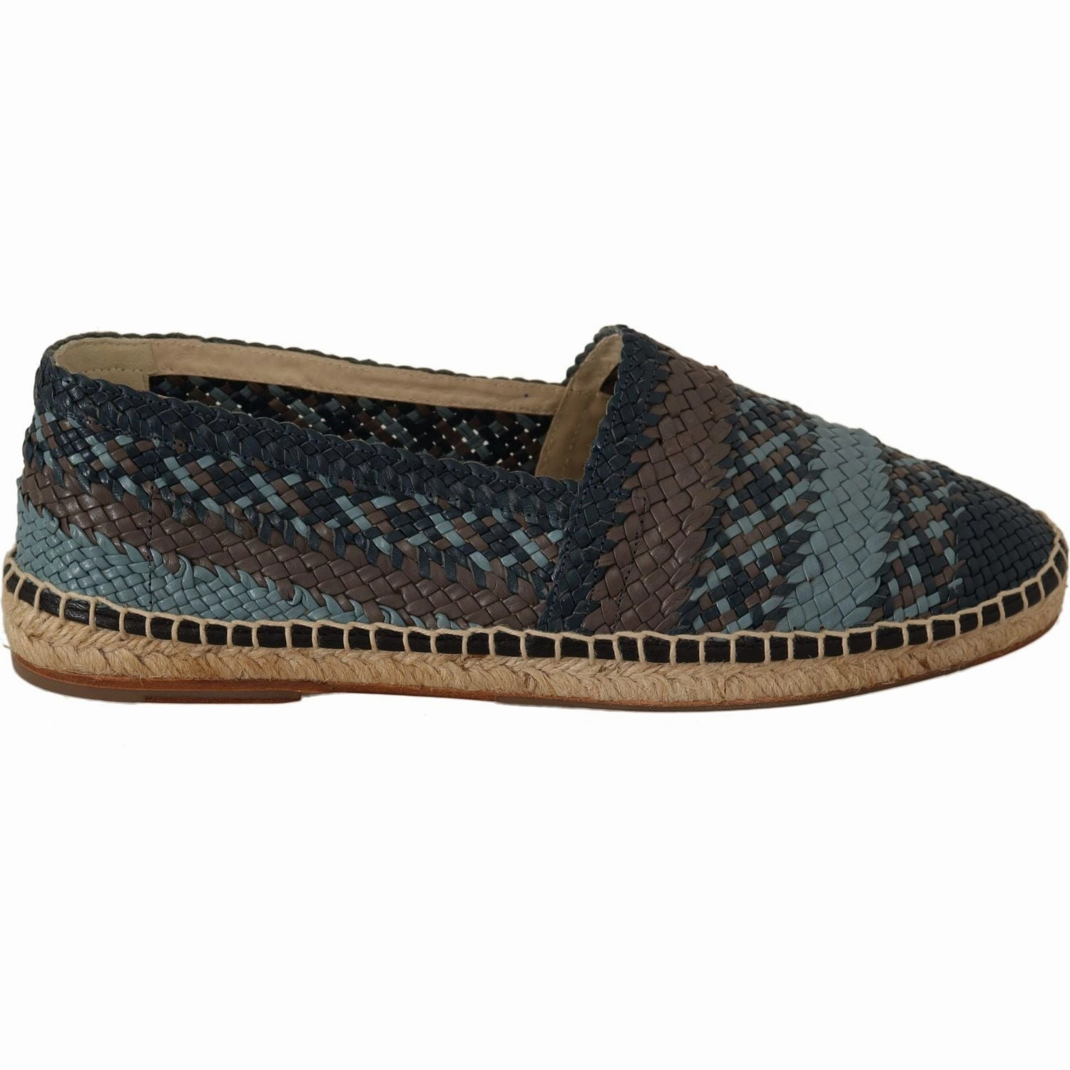 Ferragamo Espadrilles Sale Dolce & Gabbana Blue Gray Slip On Buffalo Espadrille Shoes
