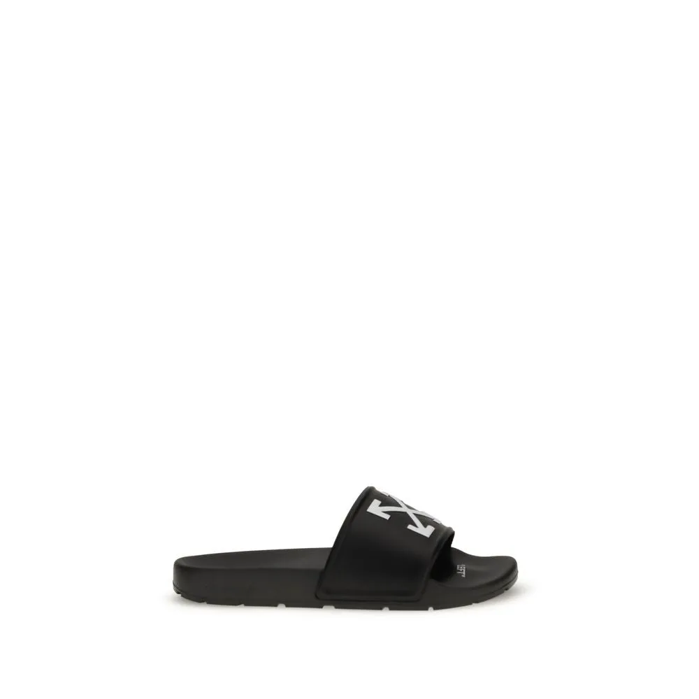 Off-White Black Polyethylene Sandals Toddler Sandals