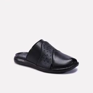 Tb Flat Shoes Black Kids Formal Slippers 0630250