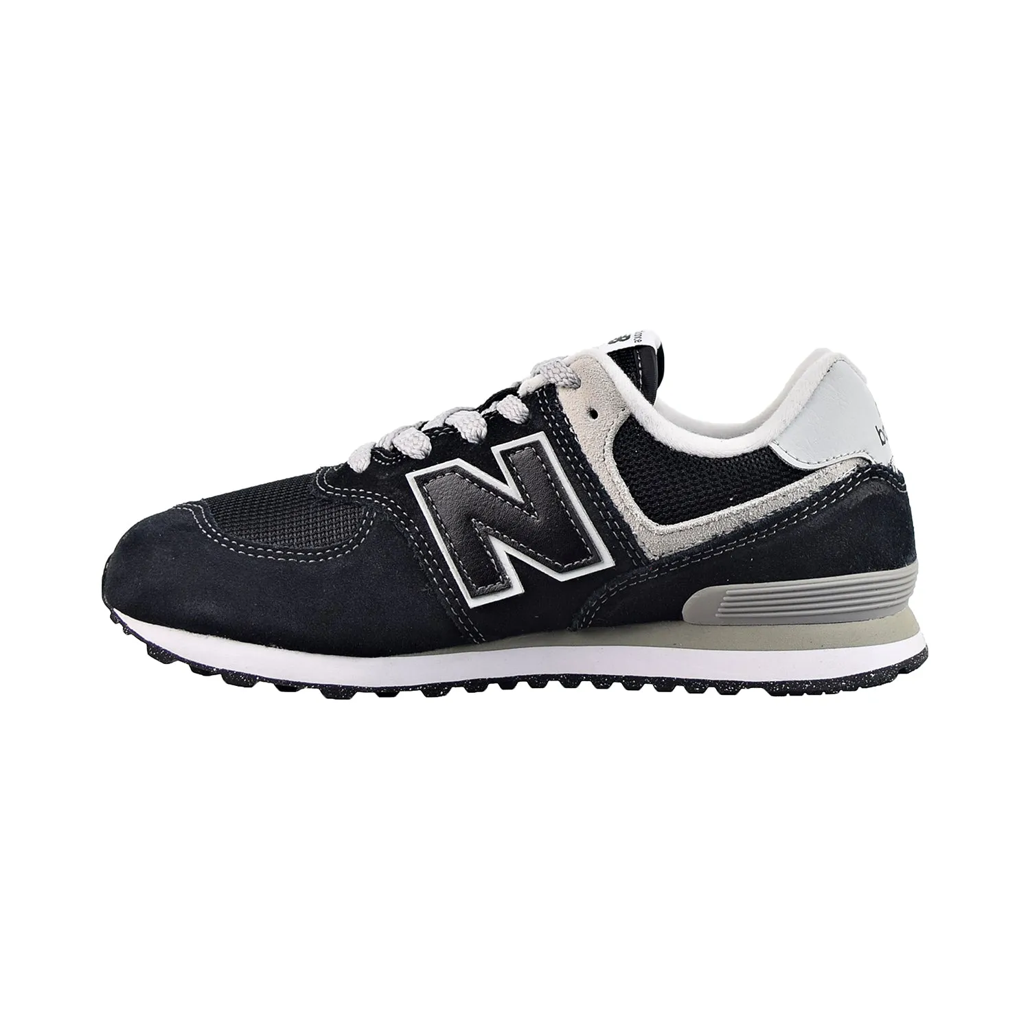 New Balance 574 Big Kids' Shoes Black Best Running Shoe For Knee