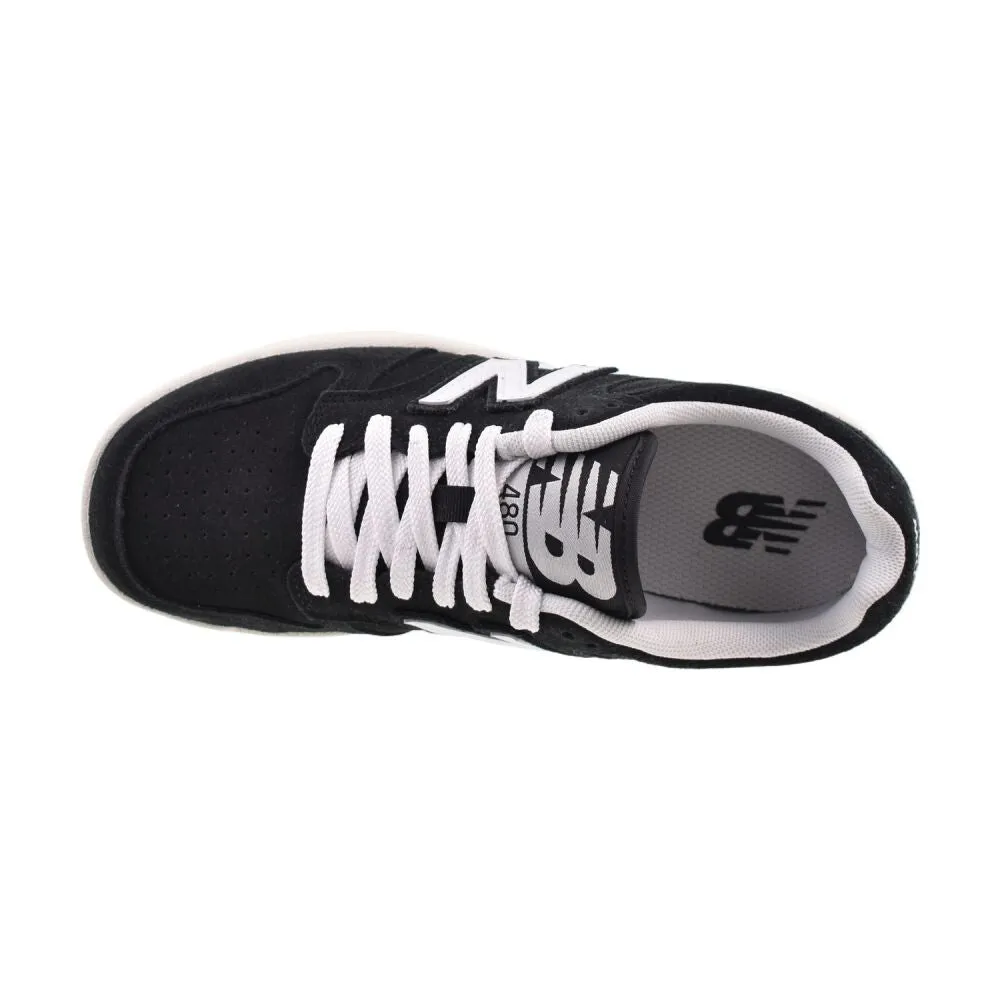 Best Casual Shoes Standing All Day New Balance 480 Big Kids's Shoes Suede Black/White/Gum gsb480-sb