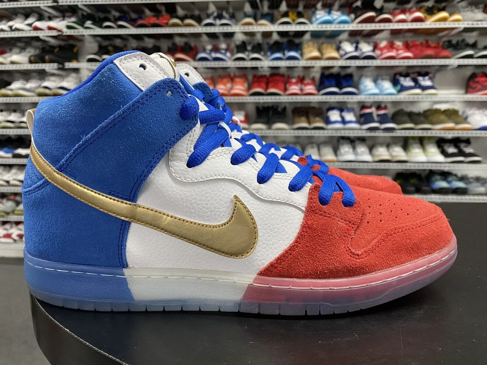 Nike SB Dunk High Tricolor (USA) Red White Blue 313171-674 Men's Size 12 Asics Tiger Gel Kayano Trainer Shoes 1191a200