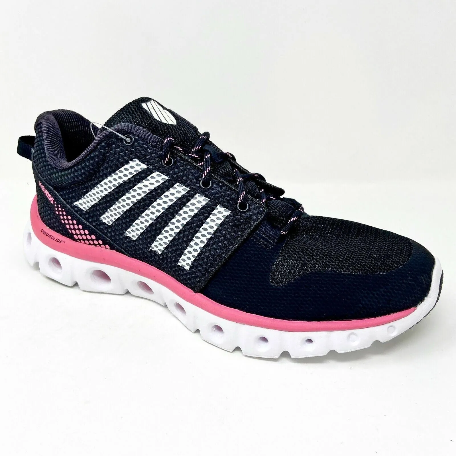 K-Swiss X Lite CMF Black Pink Leopard Womens Size 11 Running Shoes 93438 064 Sports And Running Shoes