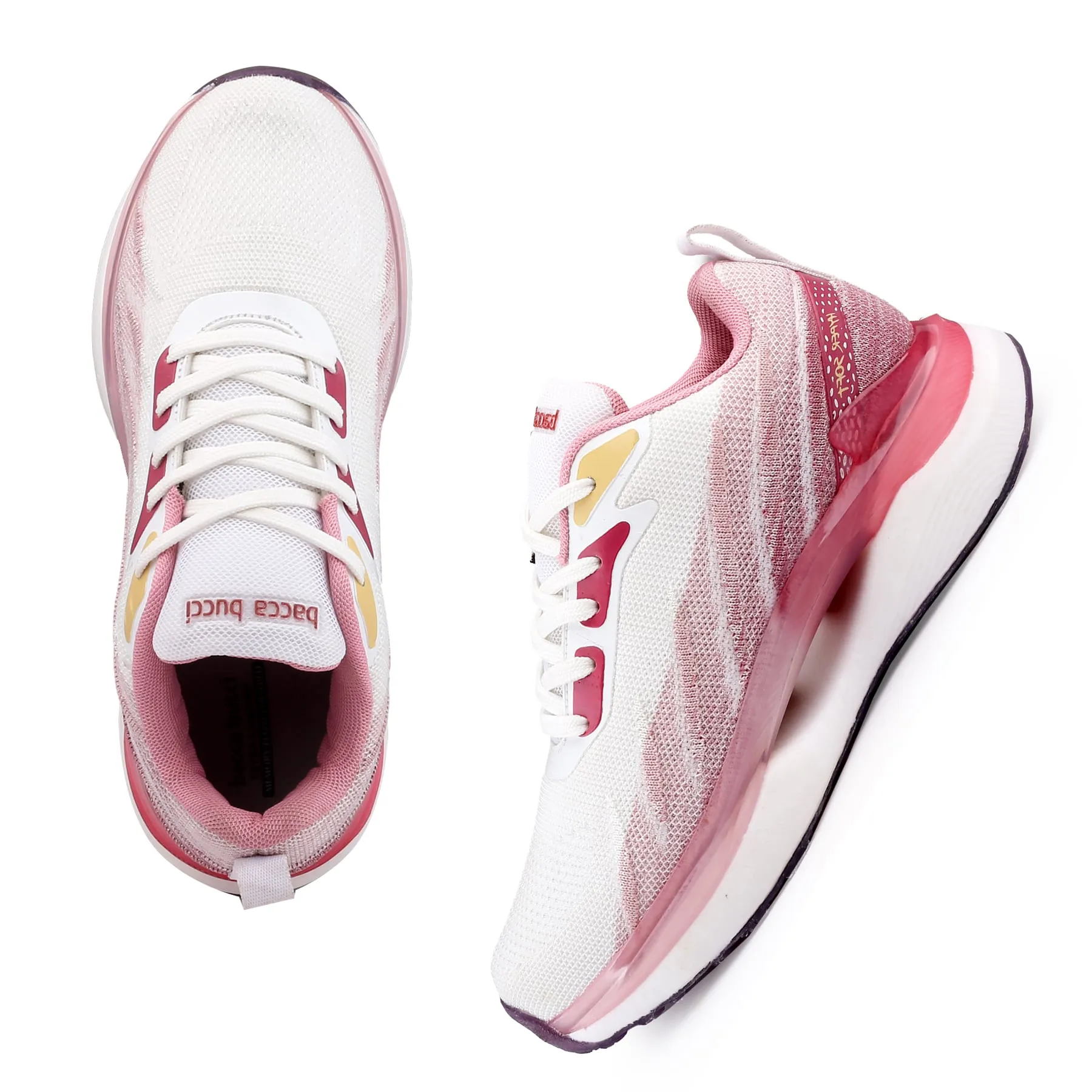 Bacca Bucci HYPERSOFT SERIES for WOMEN with Ultra-Rebounce Outsole & Iconic Breathable Engineered Knit Upper Best Shoes For Gym And Running