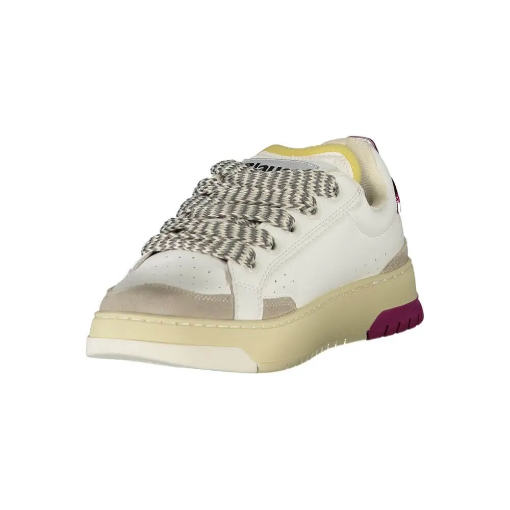 Sketches Sneakers Blauer White Leather Women Sneaker