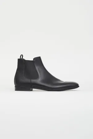 Moto Moto Boots Black Leather Chelsea Boot