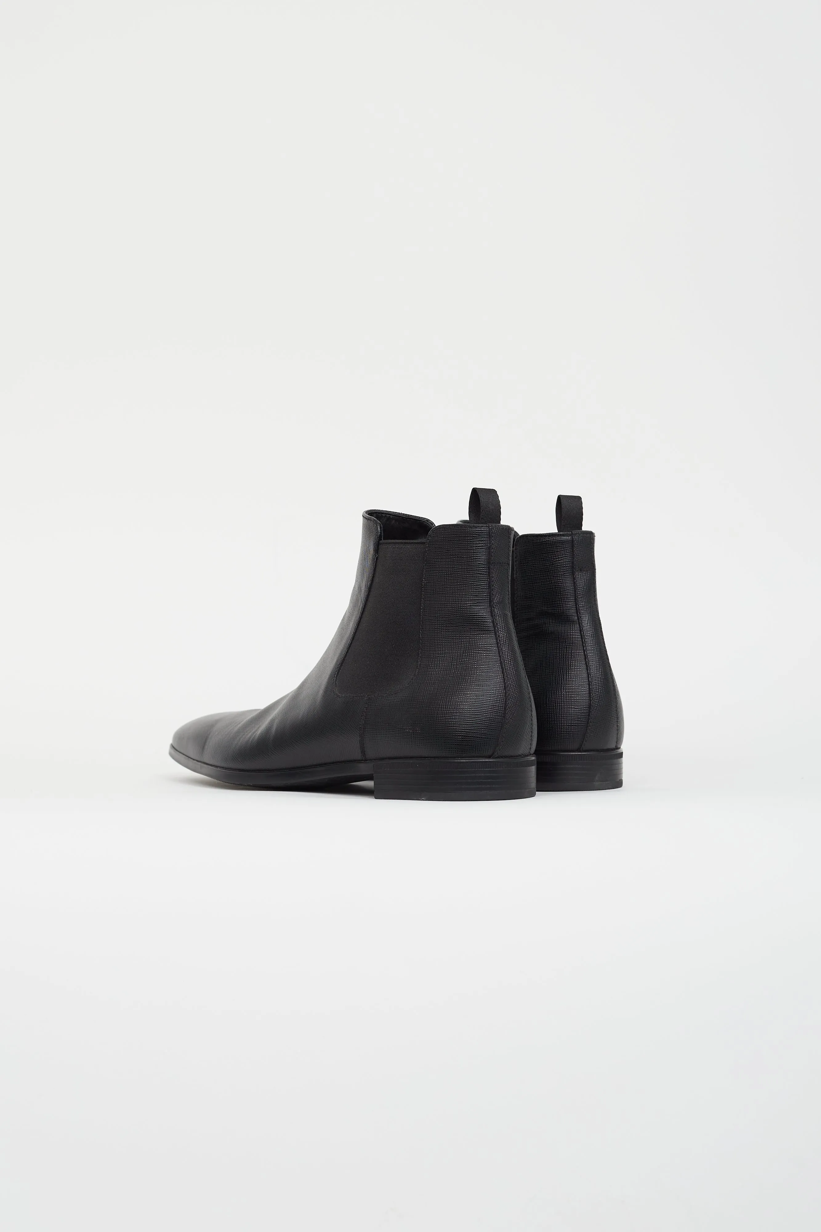 Black Leather Chelsea Boot Boots Army Surplus