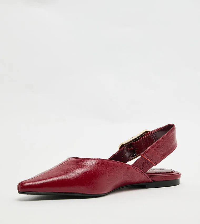 Trail Shoes For Flat Feet SIANNA RED LEATHER HEELS