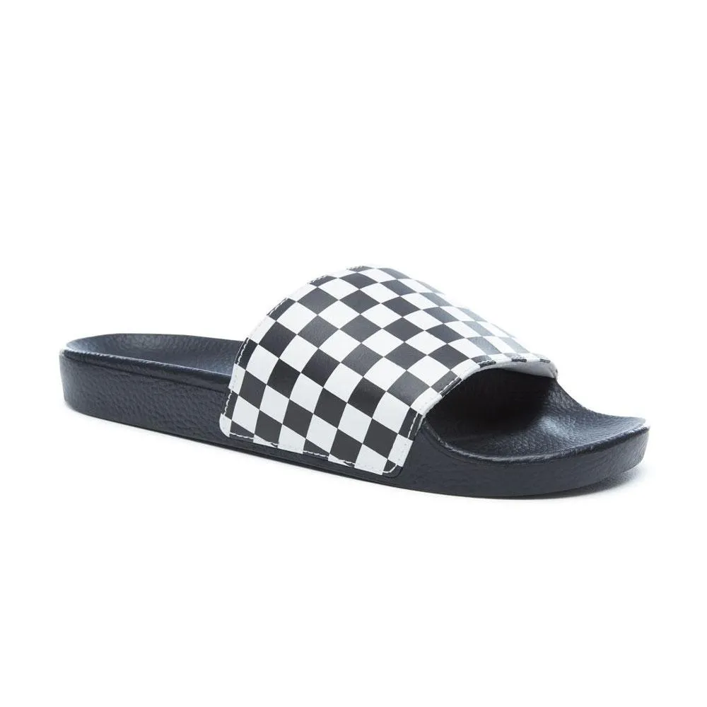 Thesaurus Flip Flop Vans checkerboard-slides - White