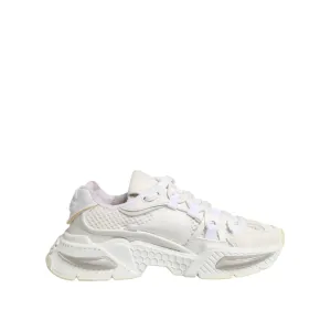 Dolce & Gabbana Airmaster White Women Low Top Sneakers Shoes Skechers Sneakers Shoes