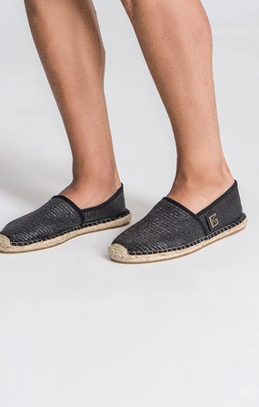 Black GK Artisan Espadrilles Suede Espadrilles