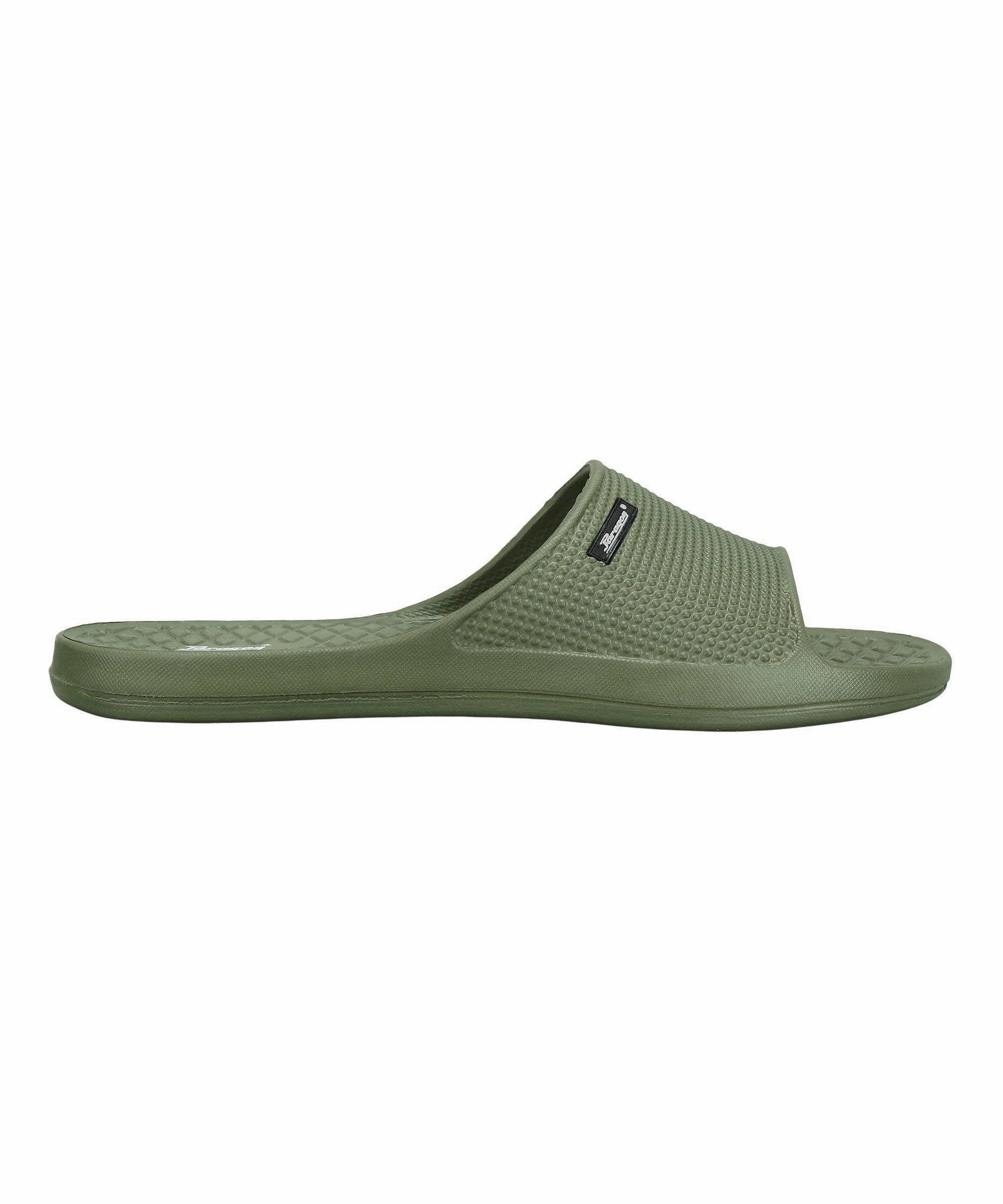South Beach Flip Flops Paragon Men's Olive Green Sliders with Comfortable & Durable Sole