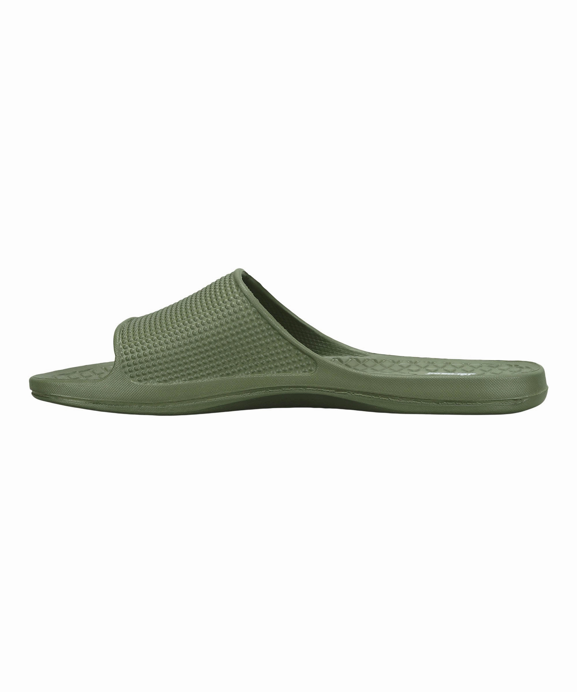 Paragon Men's Olive Green Sliders with Comfortable & Durable Sole Mia Sassy Flip Flops