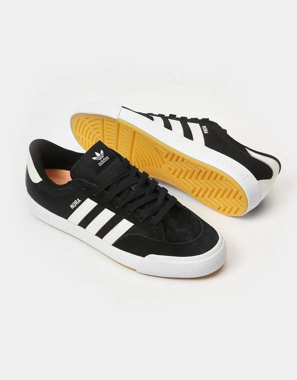 adidas Nora Skate Shoes - Core Black/Zero Metallic/Spark Adidas Adiwear Shoes