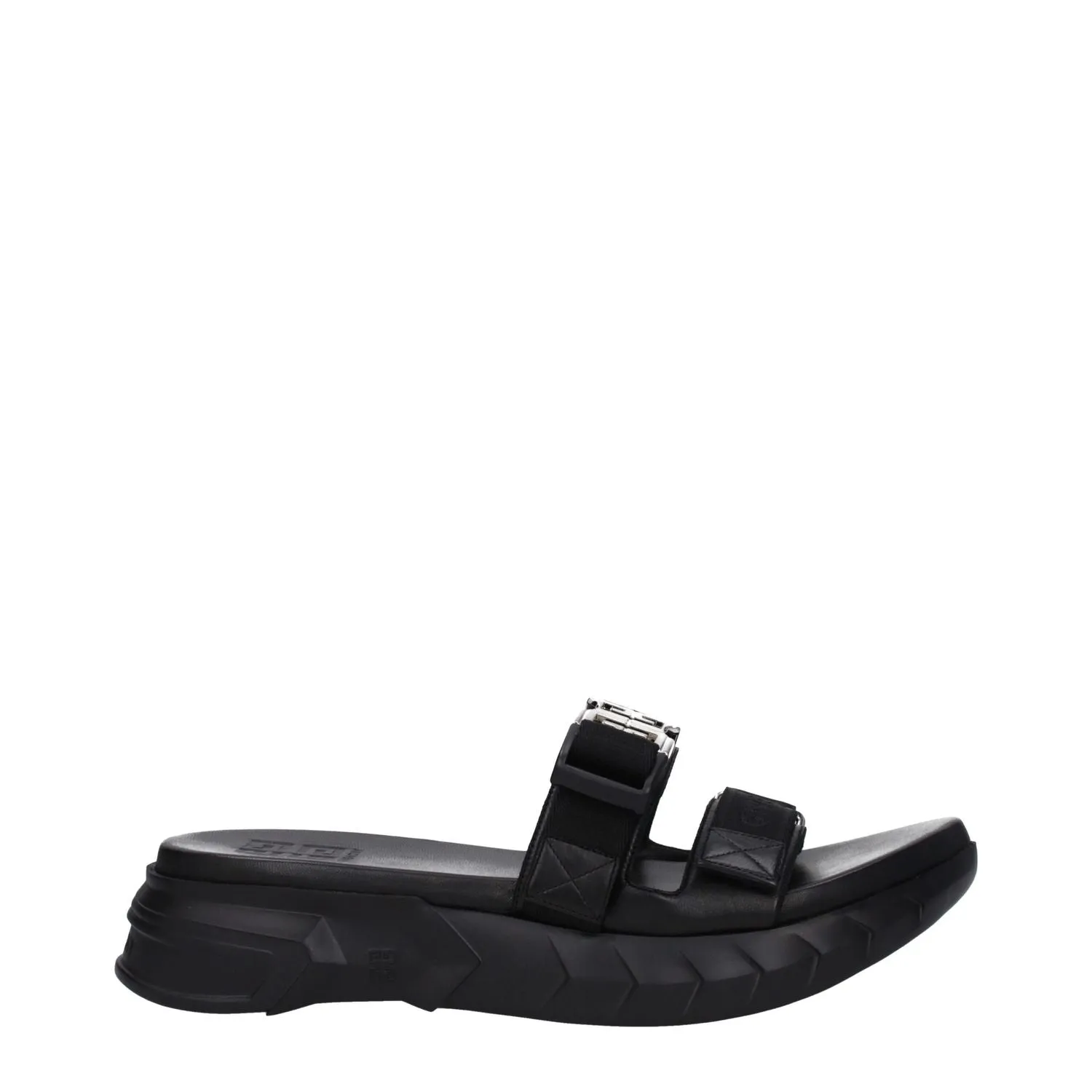 Givenchy Black Fabric Slippers Offroad Sandals