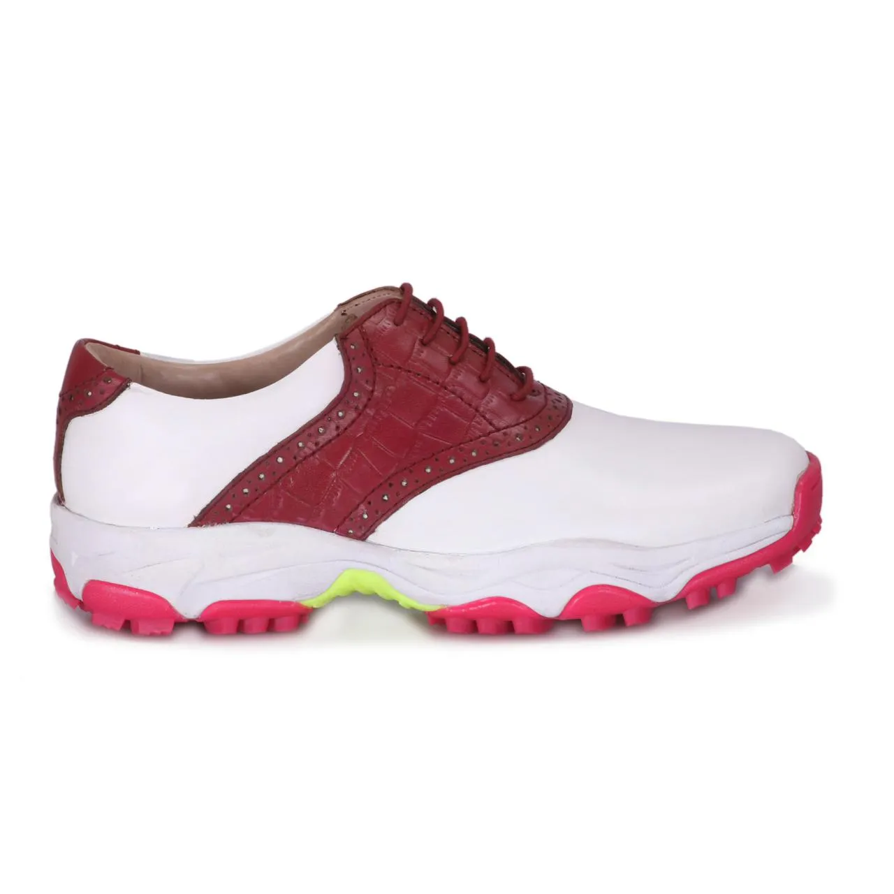 Waterproof Shoes Overpronation Tigeress White & Bordo Golf Shoes