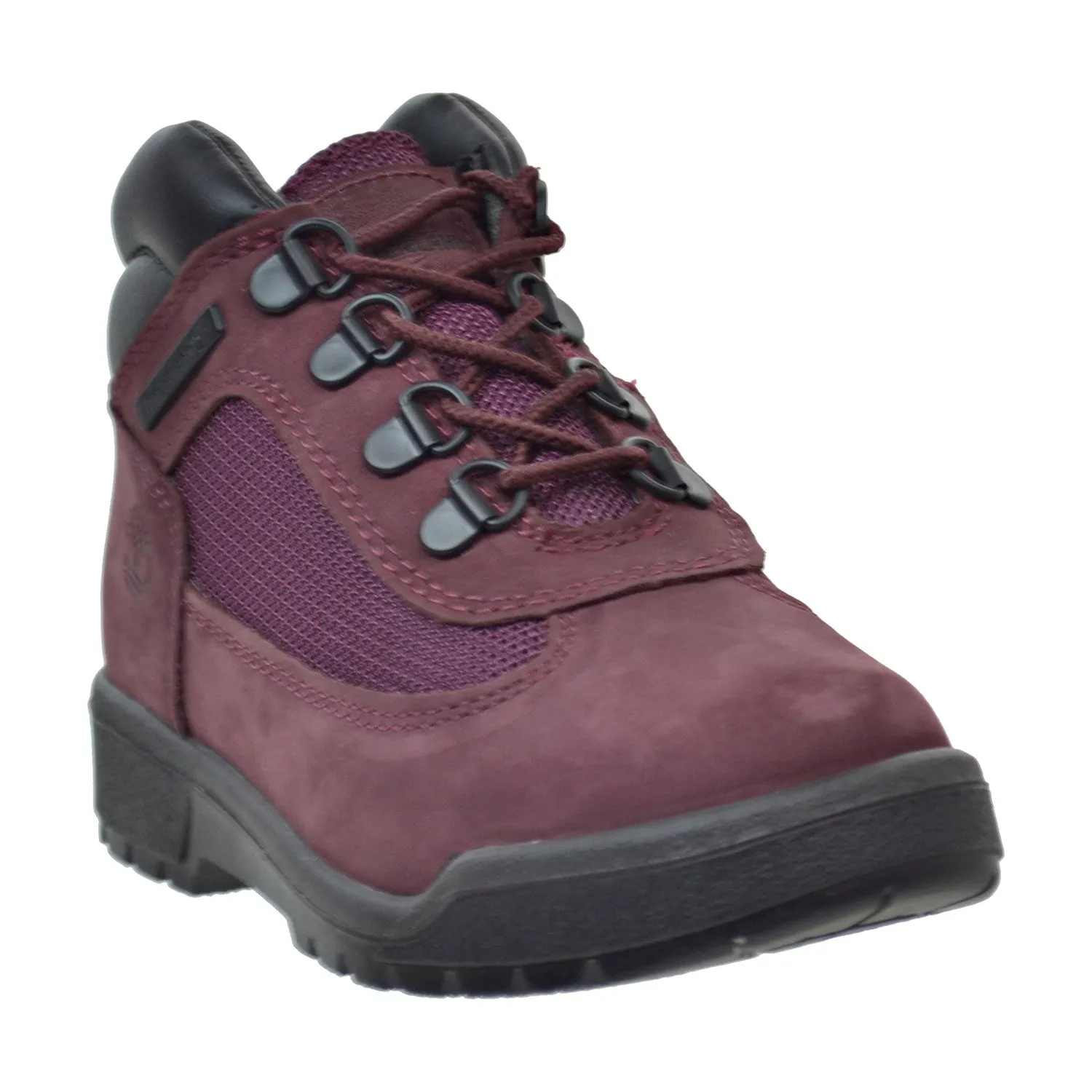 Timberland 6 Inch Preschool Little Kids Field Boots Burgundy Top Trail Hiking Shoes