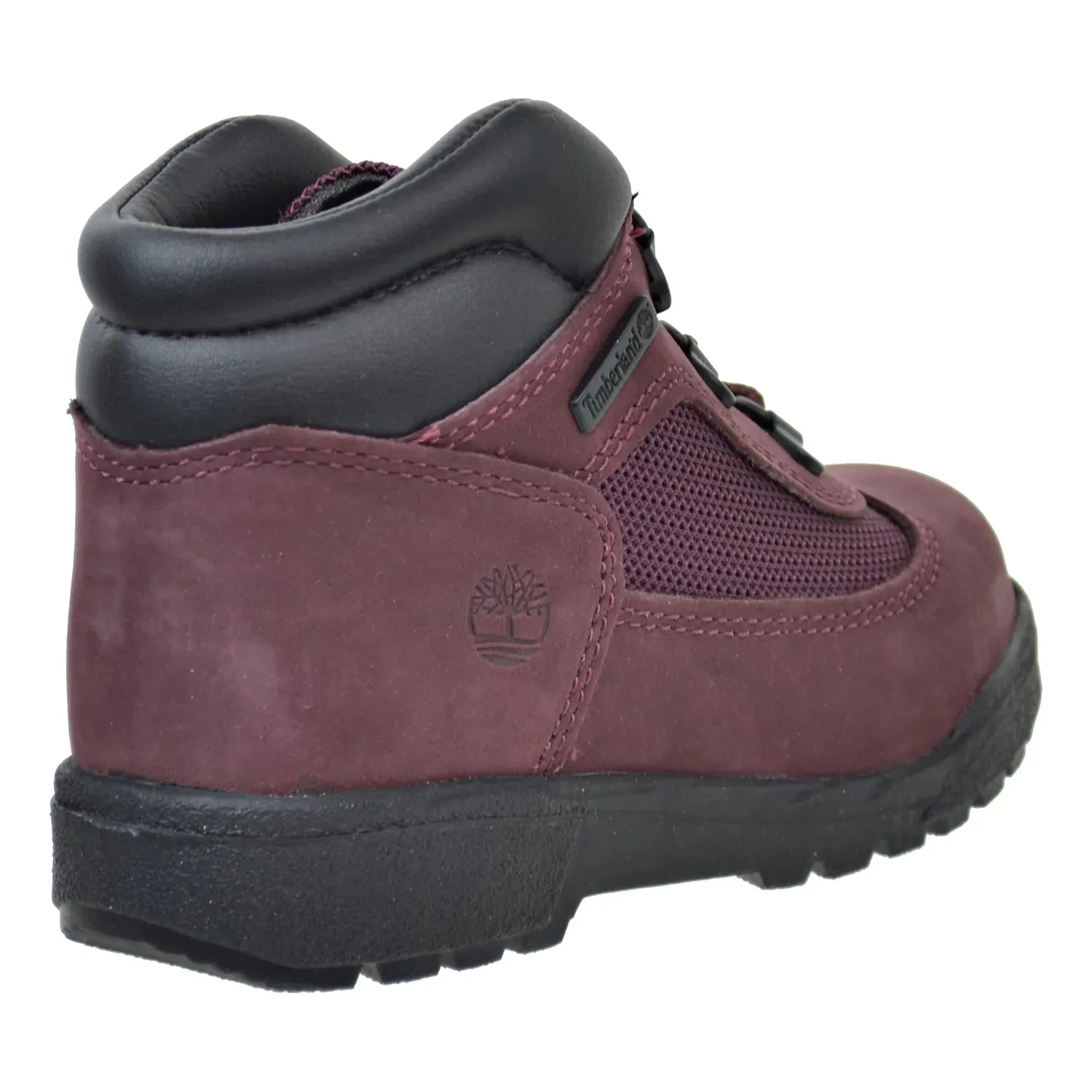 Timberland F/L Toddler Field Boots Burgundy Hiking Shoes For Flat Feet