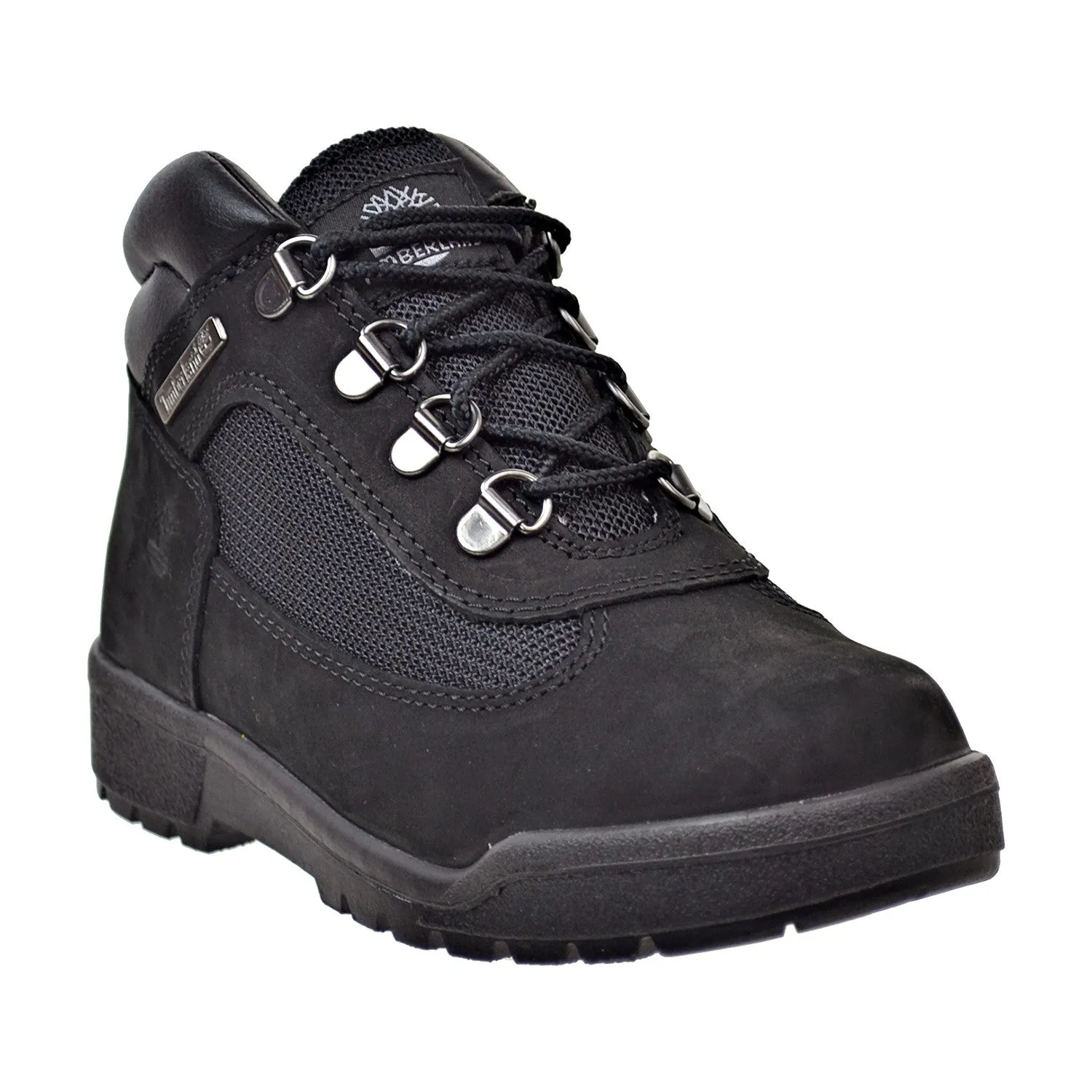 Zero Drop Wide Toe Box Hiking Shoes Timberland Preschool Little Kids Field Boots Black Suede